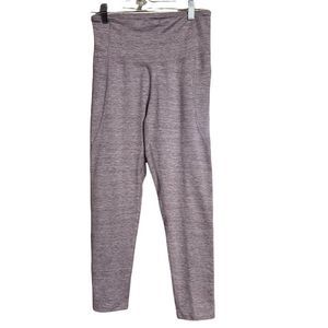 Champion Purple White Marled Capri Leggings Sz S EUC